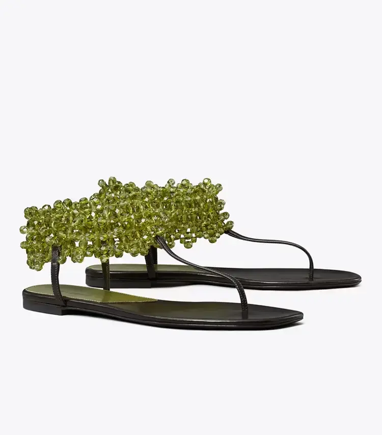 Beaded Flat Sandal