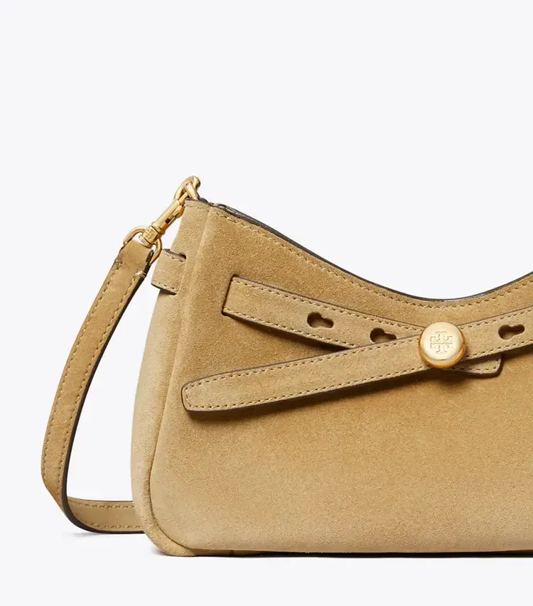 Romy Suede Zip Top Crossbody Bag - Image 4