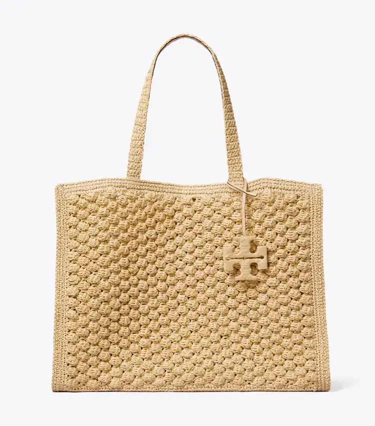 Large Ella Hand-Crocheted Popcorn Tote - Image 3