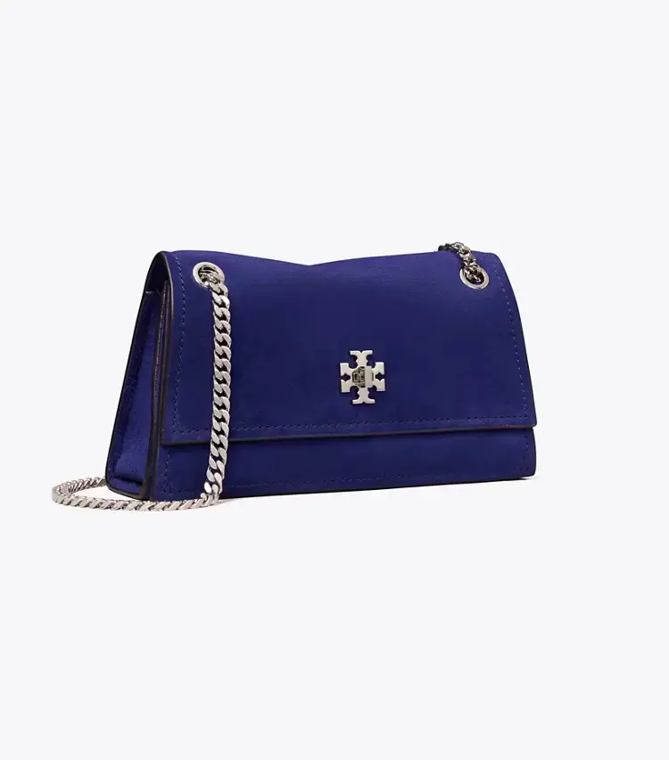 Mini Kira Turnlock Suede Shoulder Bag