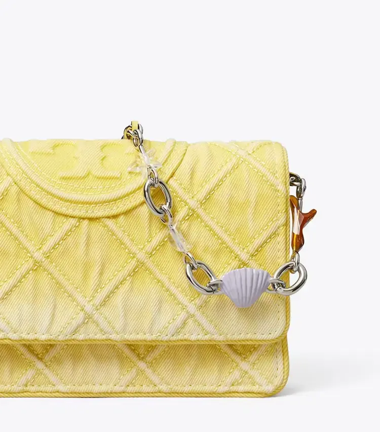Fleming Denim Charm Chain Crossbody - Image 4