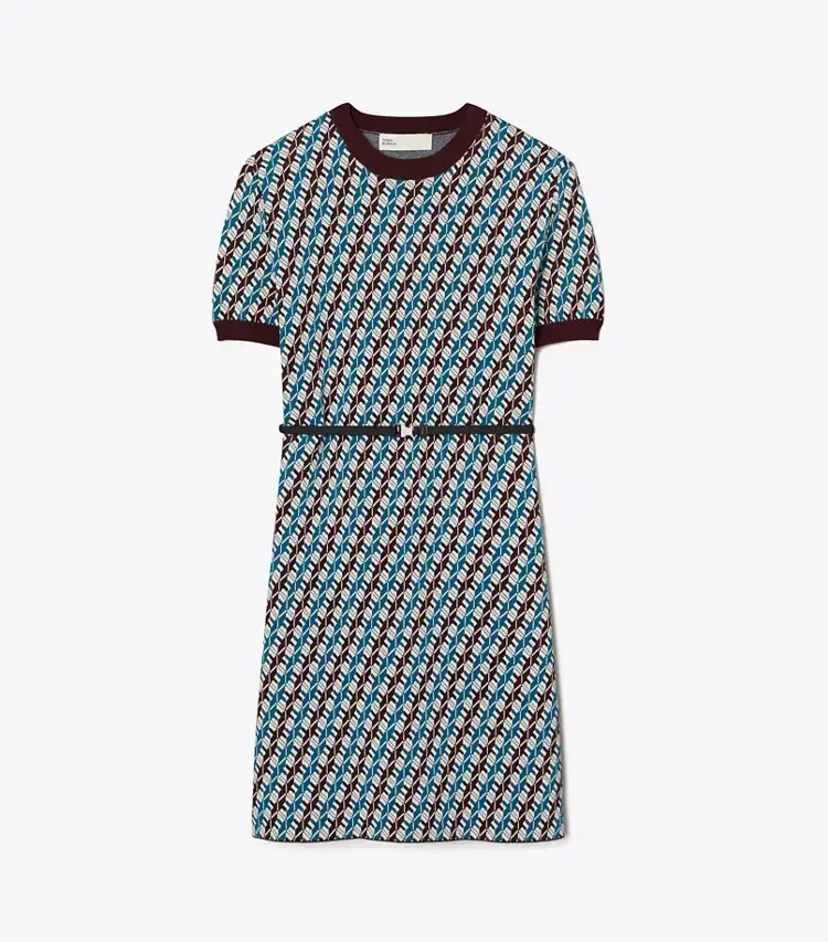 Jacquard Sweater Dress