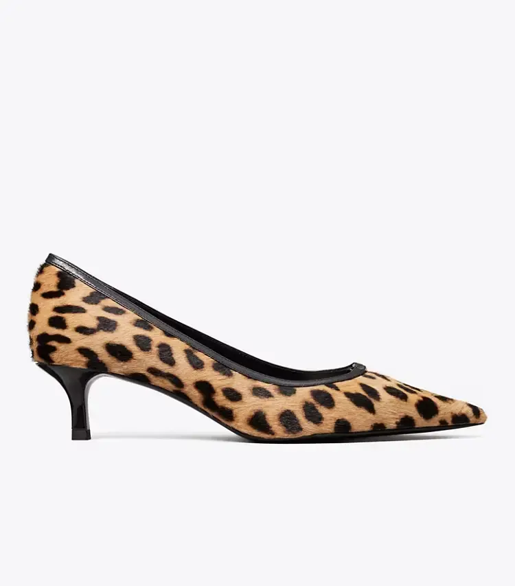 Double T Buckle Kitten Heel Pump - Image 2