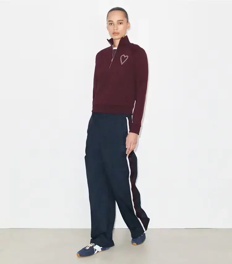 Pick Stitch Heart French Terry Sweatshirt - Image 3