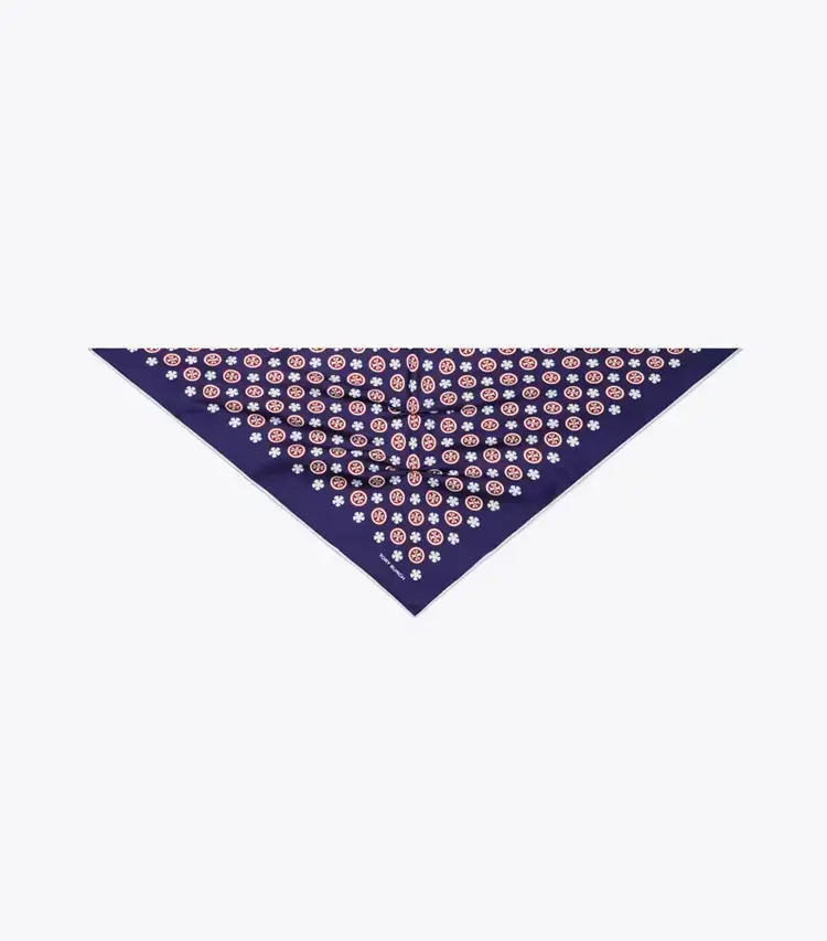 Floral Logo Triangle Scarf