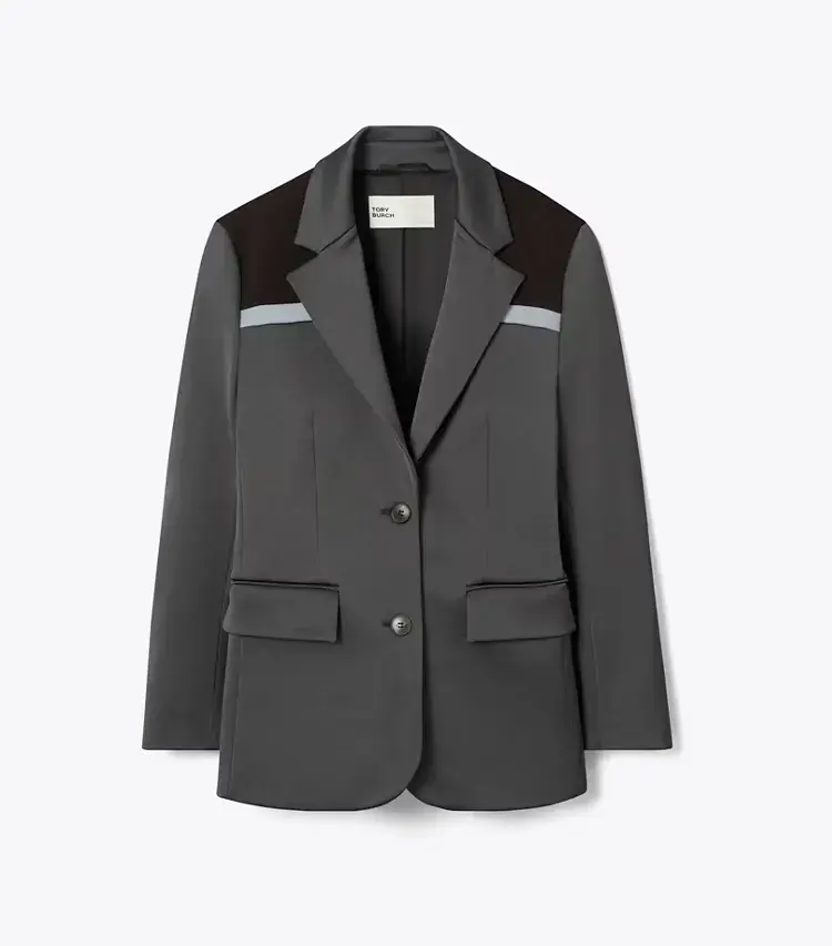 Colorblock Stretch Blazer