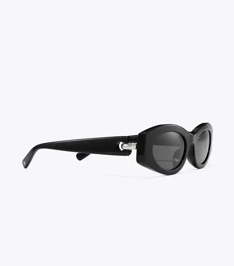 Pierced Oval Sunglasses - Image 2